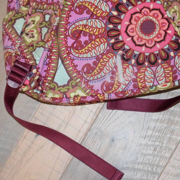 Vera Bradley RESORT MEDALLION Quilted Backpack Laptop Travel Bag Tote School Q52 main image 8